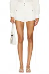 Paige Olivia Cargo Short In Quartz Sand In White
