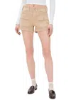 Paige Olivia Cargo Short In Vintage Raffia Tan In Brown