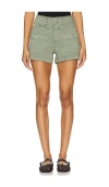 Paige Olivia Cargo Shorts In Vintage Sweet Succulent In Vintage Sweet Succulent
