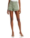 Paige Olivia Cargo Shorts In Vintage Sweet Succulent In Green
