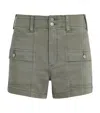 Paige Olivia Cargo Shorts In Green