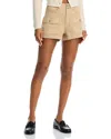 Paige Olivia Cargo Shorts In Vintage Raffia Tan