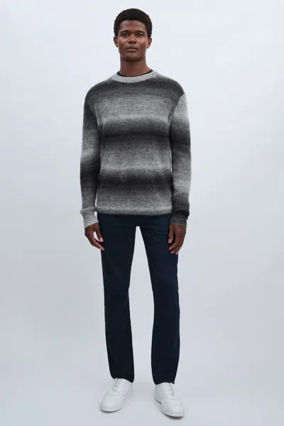 Paige Ombré-striped Jumper With Mohair In Contrast Stripe Grey