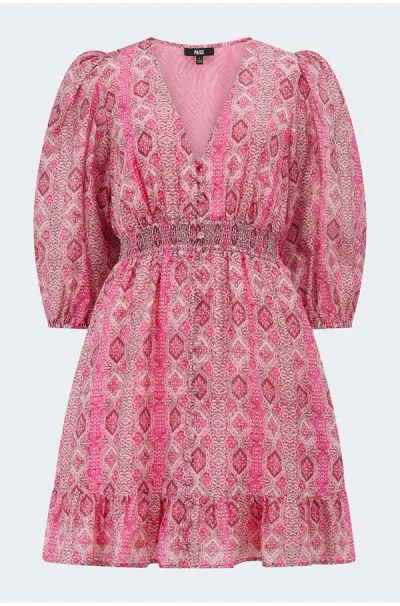 Paige Ophelie Dress In Dark Pink