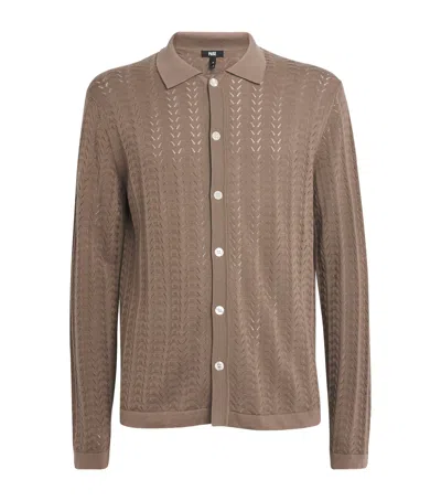 Paige Organic Cotton-blend Larimer Cardigan In Brown