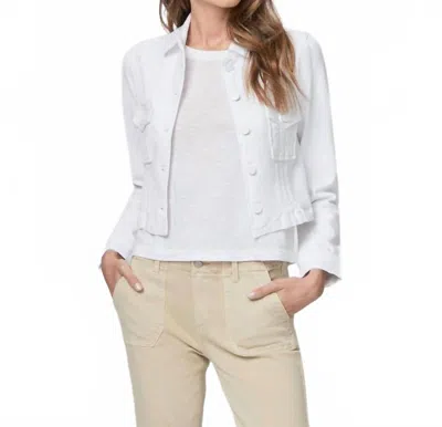 Paige Pacey Classic Jacket In Crisp White