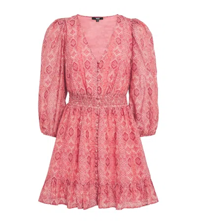 Paige Paisley Print Ophelie Mini Dress In Pink
