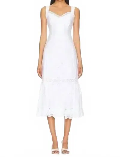 Paige Pallas Dress In White In Gray