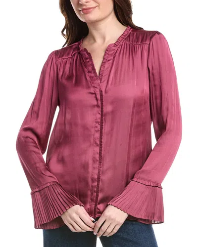 Paige Palma Blouse In Burgundy