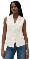 Paige Palomina Vest Ivory In Ivory