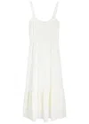 PAIGE PAIGE PERSIMMON RAYON-BLEND MIDI DRESS