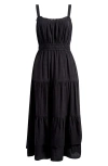 Paige Persimmon Sleeveless Maxi Dress In Black