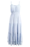 Paige Persimmon Sleeveless Maxi Dress In Blue Bell