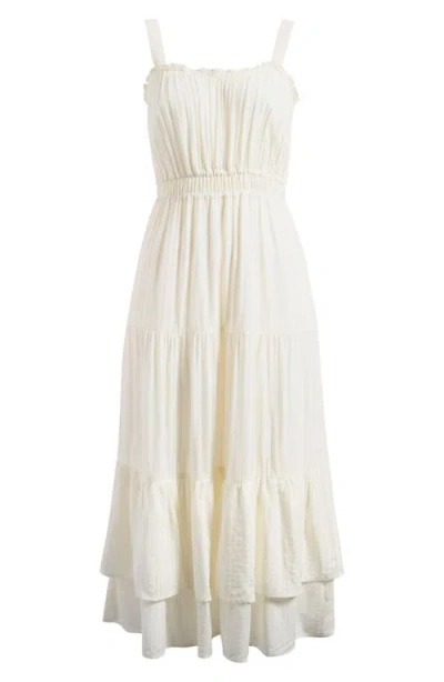Paige Persimmon Sleeveless Maxi Dress In White