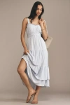 Paige Persimmon Sleeveless Midi Dress In Blue