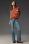 Paige Petite Laurel Canyon High-rise Bootcut Jeans In Blue