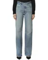 Paige Petite Sawyer Vanda Distressed Wide Leg Jean In Gray