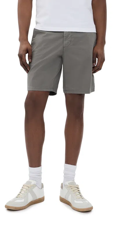 Paige Mens Cool Slate Phillips Stretch-cotton Shorts In Gray