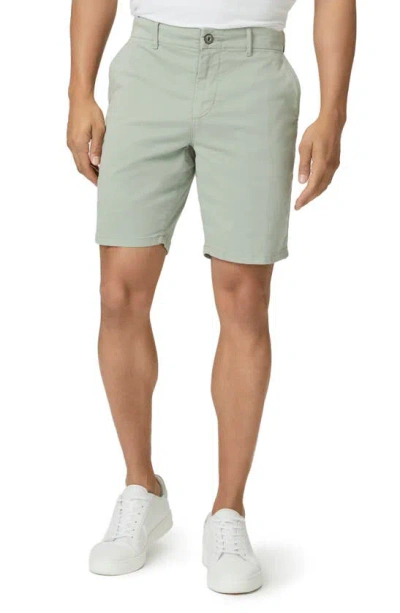 Paige Phillips Stretch Cotton Chino Shorts In Dried Thyme