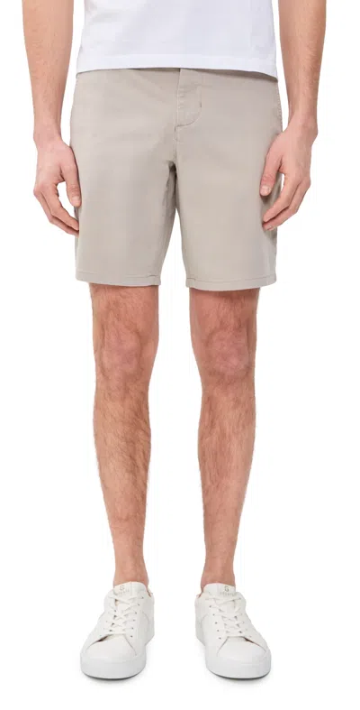 Paige Phillips Stretch Sateen Shorts 8.5 Fresh Oyster In Gray