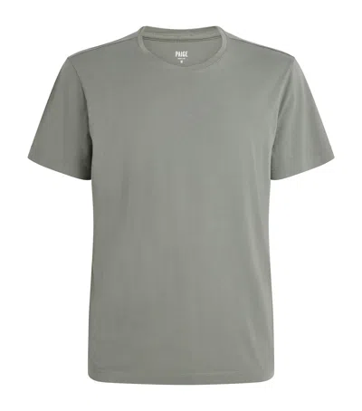 Paige Pima Cotton Sorden T-shirt In Green