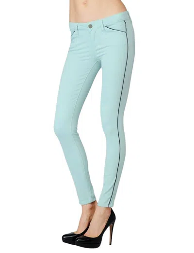Paige Pipeline Ultra Skinny Stretch Jeans In Green