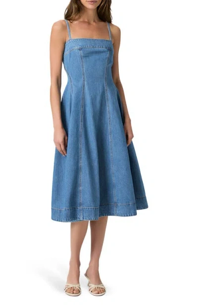 Paige Pippa Denim Midi Dress