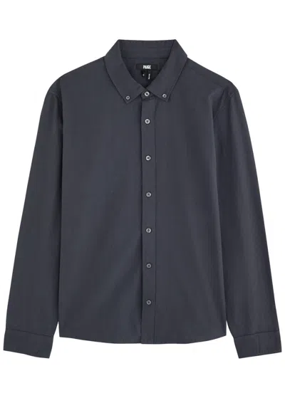 Paige Pittman Cotton Shirt In Navy