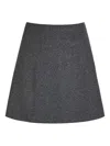 Paige Pomme A-line Mini Skirt In Gray