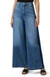 Paige Portia High Waist Released Raw Hem Wide Leg Jeans