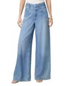 Paige Harper High Rise Ankle Wide Leg Jeans In Wings In Multi