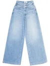 Paige Alexis Barrel Leg Jeans In Exhibition In Blue