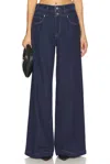 Paige Portia With Double Waistband Jean In Michiru In Blue