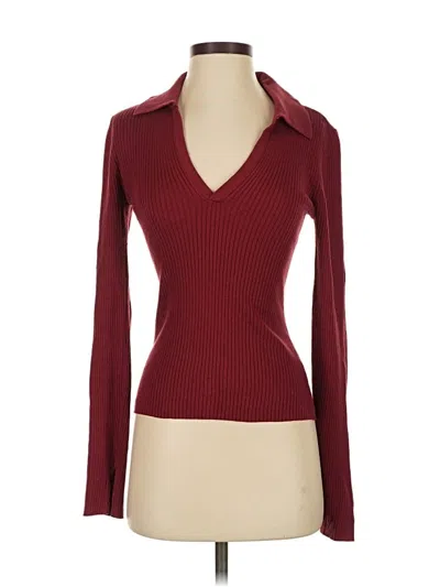 Pre-owned Paige Pullover Sweater In Burgundy