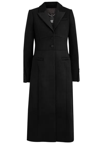 Paige Queens Wool-blend Coat In Black