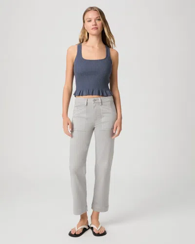 Paige Quincy Ankle Pant In Gray