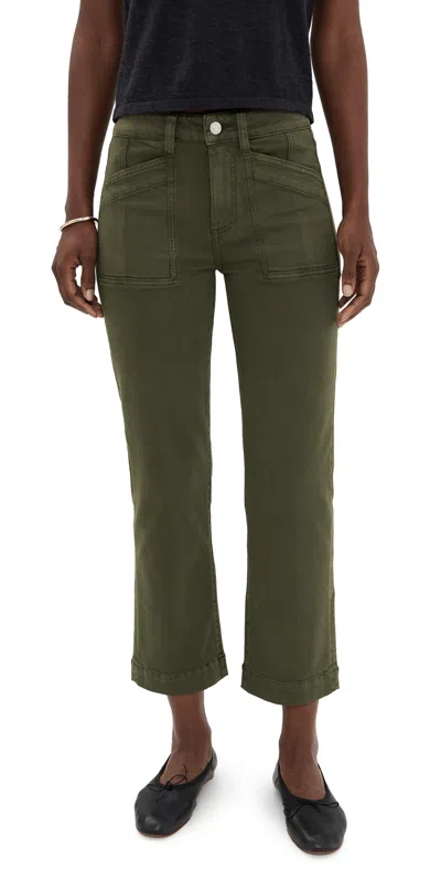 PAIGE QUINCY ANKLE PANTS VINTAGE FOREST MOSS