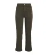 Paige Cameron High Waist Ankle Wide Leg Utility Jeans In Gray