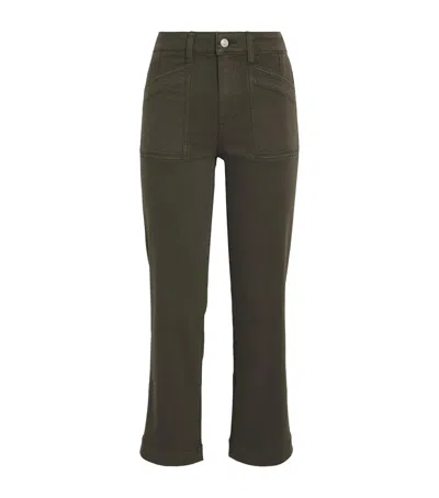 PAIGE QUINCY ANKLE STRAIGHT TROUSERS