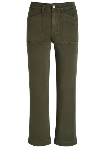 Paige Quincy Slim Straight-leg Jeans In Green