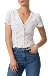 Paige Quinta Eyelet Button Front Blouse