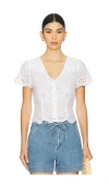 Paige Quinta Eyelet Button Front Blouse