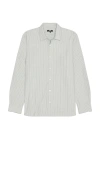 Paige Radovan Long Sleeve Shirt In Moon Shadow Stripe