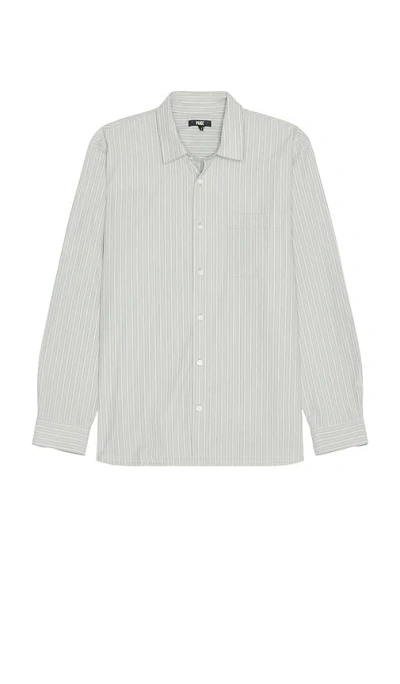 Paige Radovan Long Sleeve Shirt In Moon Shadow Stripe