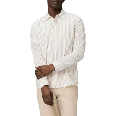 Paige Radovan Stripe Pima Cotton Button-up Shirt In Mesa Ridge Stripe