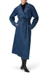 Paige Raina Denim Trench Coat In Rylie