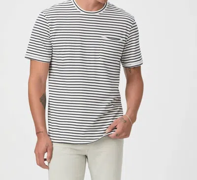 Paige Ramirez Tee In Marine Stripe Blue In Multi