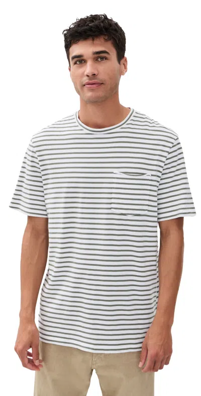 Paige Ramirez Tee Vintage Bonsai Stripe In White