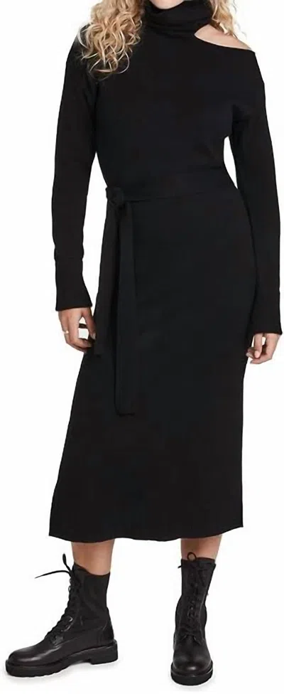 Paige Raundi Midi Dress In Black