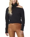Paige Raundi Wool-blend Sweater In Black